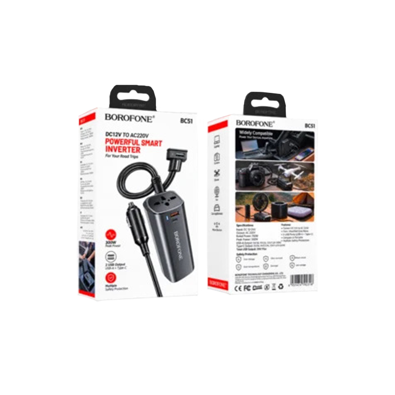 BOROFONE FC1 portable air pump with LCD screen