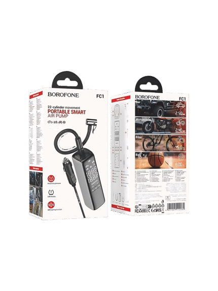 BOROFONE FC1 portable air pump with LCD screen