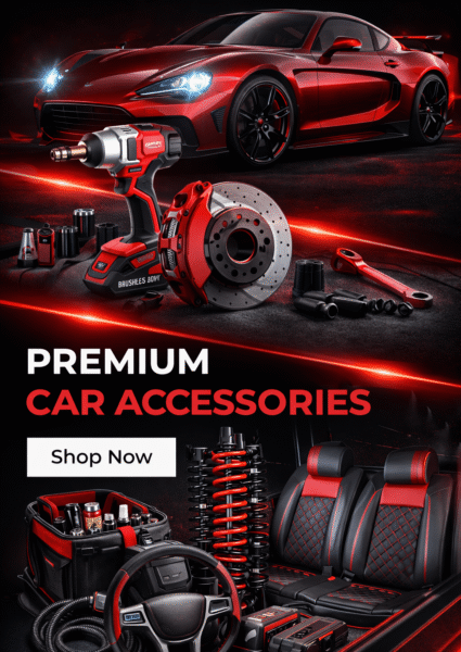 premium car accessories banner