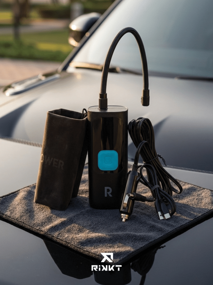 RAVPOWER 3-in-1 Smart Air Compressor with Power Bank 60W & LED Flashlight - Image 5