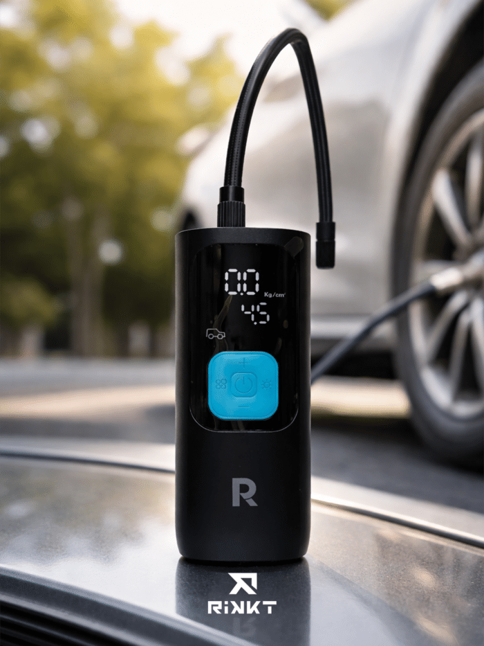 RAVPOWER 3-in-1 Smart Air Compressor with Power Bank 60W & LED Flashlight - Image 4