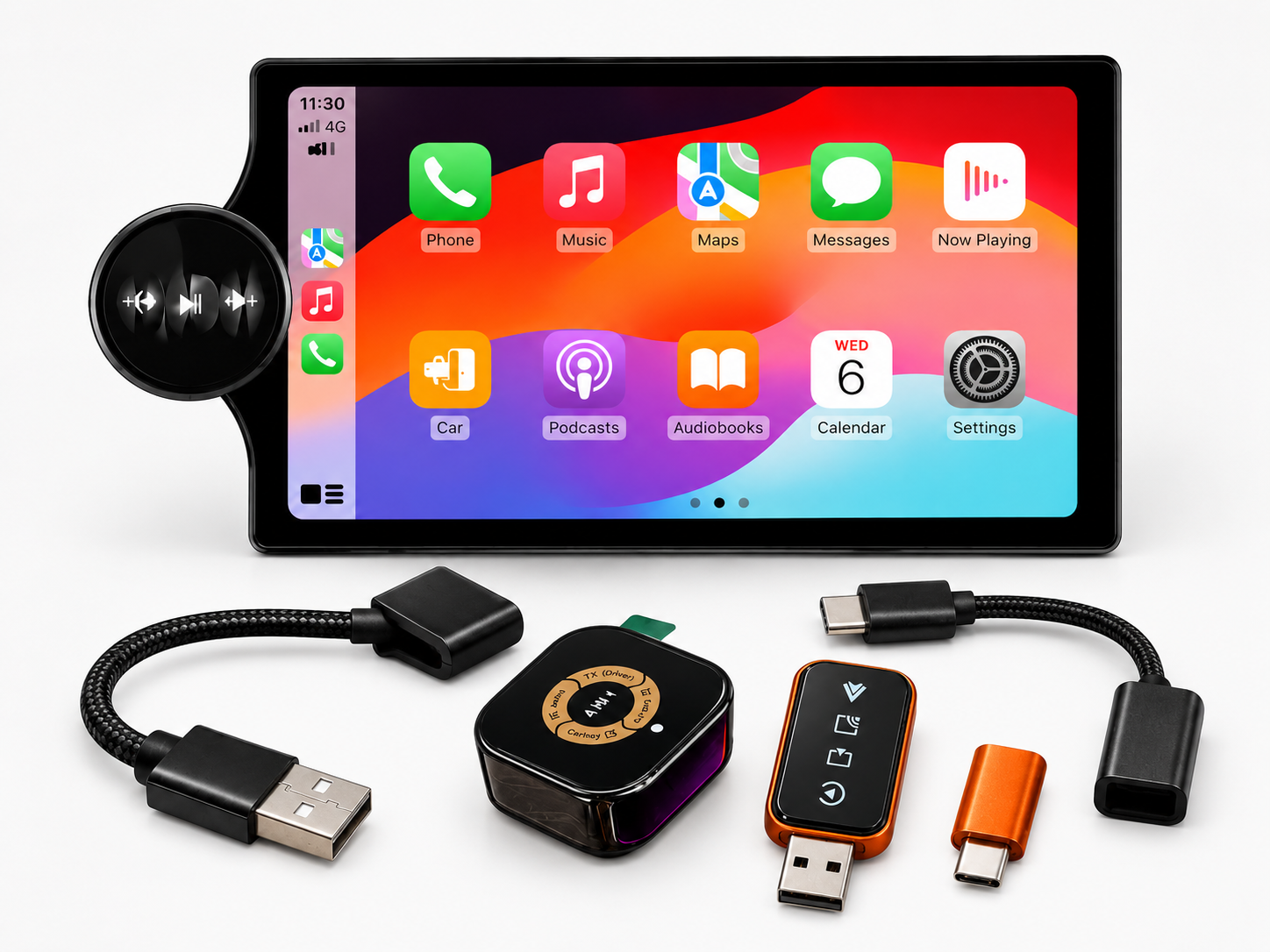 ChatGPT Image Jun 17, 2026, 04_33_10 PM Car Wireless 4x1 And Android Car Multimedia Screen - Image 1