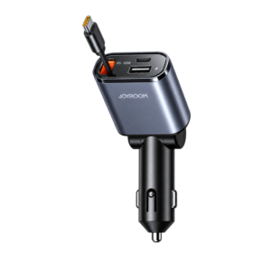 JOYROOM 60W 3-in-1 Retractable Car Charger