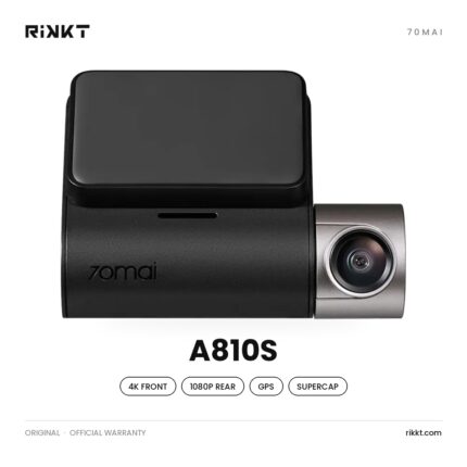 70mai A810S Dash Cam – 4K Front + 1080P Rear, Supercapacitor