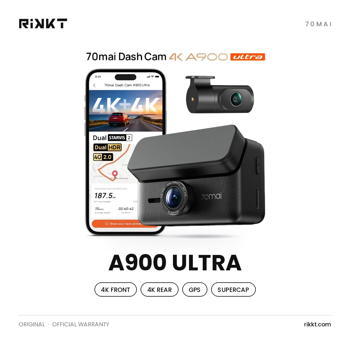 70mai A900 Ultra Dash Cam