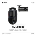 داش كام 70mai Omni X800 بدقة 4K – عدسة بتلف 360° أمامية وخلفية + كارت 128 جيجا