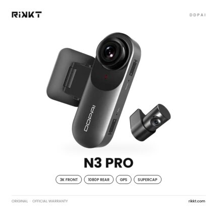 داش كام DDPAI N3 Pro – أمامية 3K وخلفية 1080P + GPS