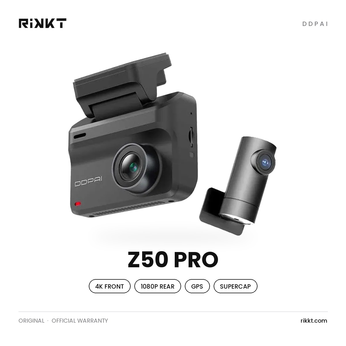 DC-DDPAI-Z50-PRO-1 DDPAI Z50 Pro Dash Cam – 4K Front + 1080P Rear, GPS