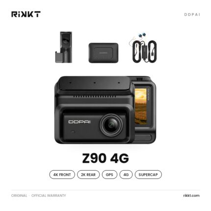 DDPAI Z90 4G Dash Cam – 4K Front + 2K Rear, GPS