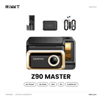 داش كام DDPAI Z90 Master بخاصية 4G – أمامية 4K وخلفية 4K + GPS