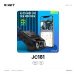 داش كام Jimi JC181 صغيرة بخاصية 4G – أمامية وكابينة وتتبع GPS