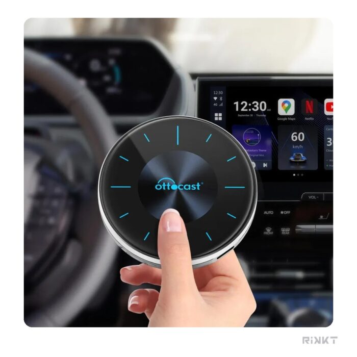 ⁦Ottocast OttoAibox P3 CarPlay AI Box – 8GB RAM + 128GB, Android 12⁩ - الصورة ⁦2⁩