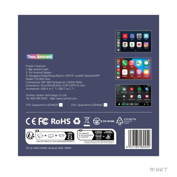 ⁦Carlinkit Tbox Max CarPlay AI Box⁩ - الصورة ⁦7⁩