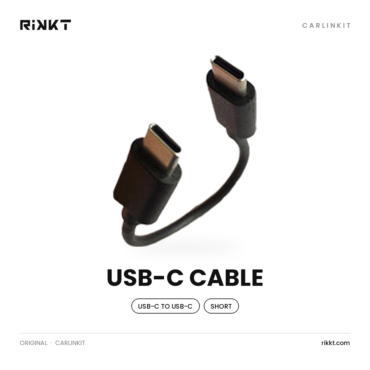 clk-usbc-cable Carlinkit USB-C to USB-C Cable for CarPlay Adapters