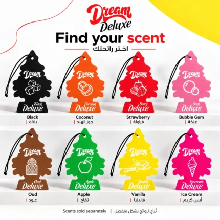 Dream Deluxe car air freshener tree – 8 scents