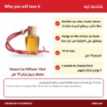 Dream Car Diffuser 10ml – Hanging Glass Bottle - Image 2