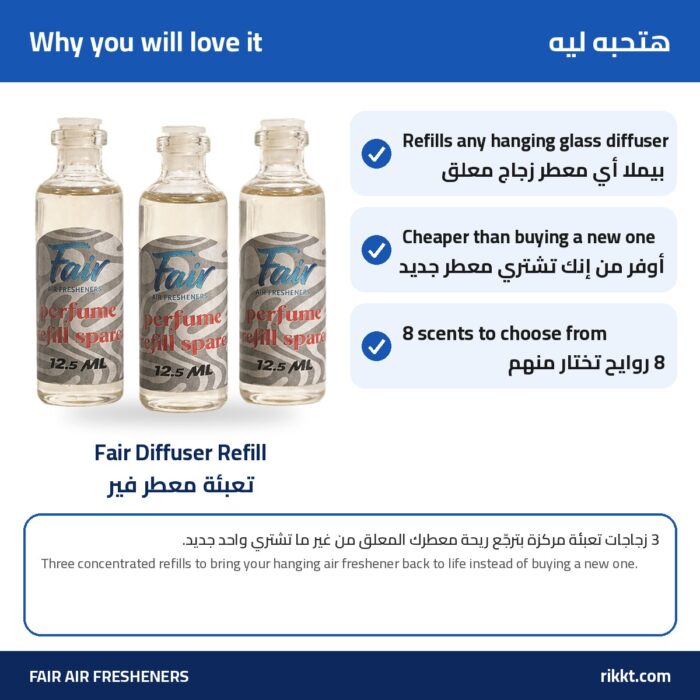 Fair Diffuser Refill Box – 3 Concentrated Bottles - Image 2
