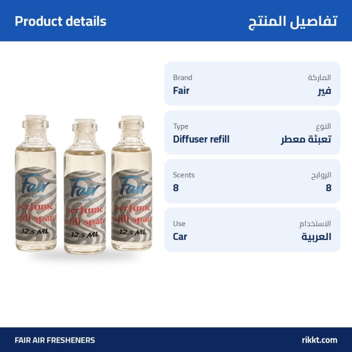 Fair Diffuser Refill Box – 3 Concentrated Bottles - Image 4