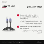 JOYROOM S-A42 Crystal-Clear Fast Charging Cable, 1.2 m – how to use