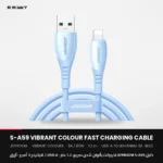 JOYROOM S-A59 Vibrant Colour Fast Charging Cable, 1.2 m – USB-A to Lightning 3A Blue